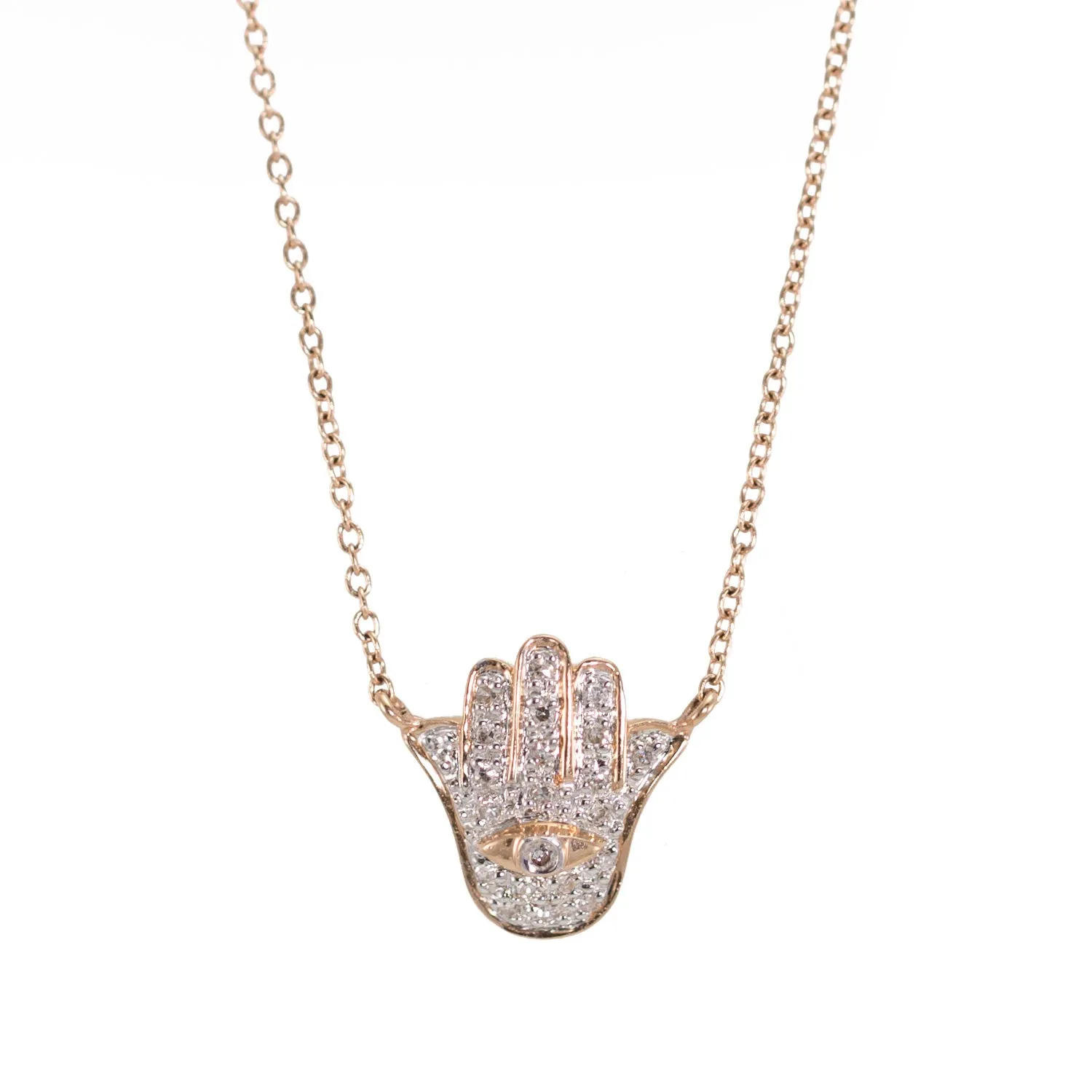 Hamsa Diamond Necklace