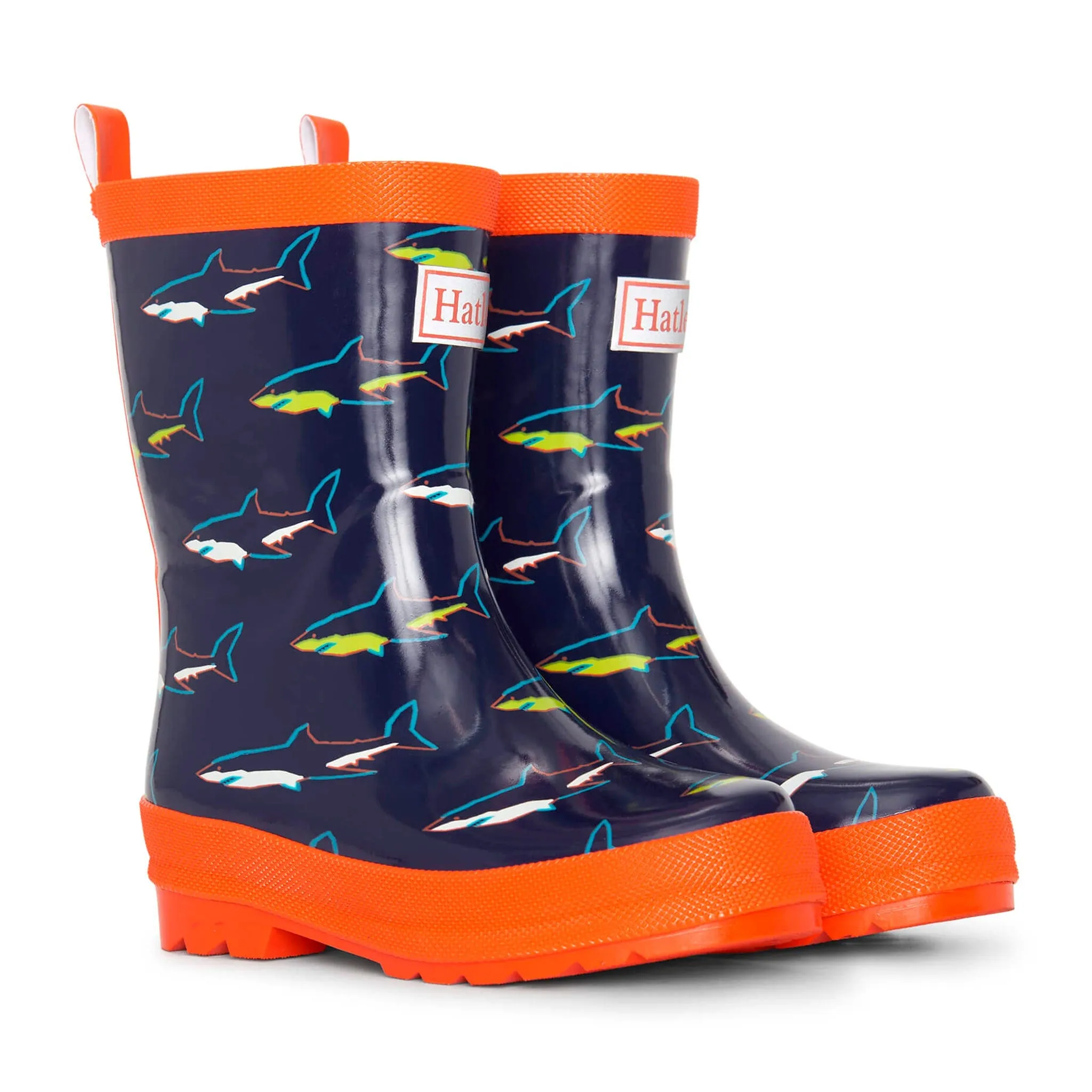 Hatley Sharks Rain Boots Sizes 5-2  - Clement