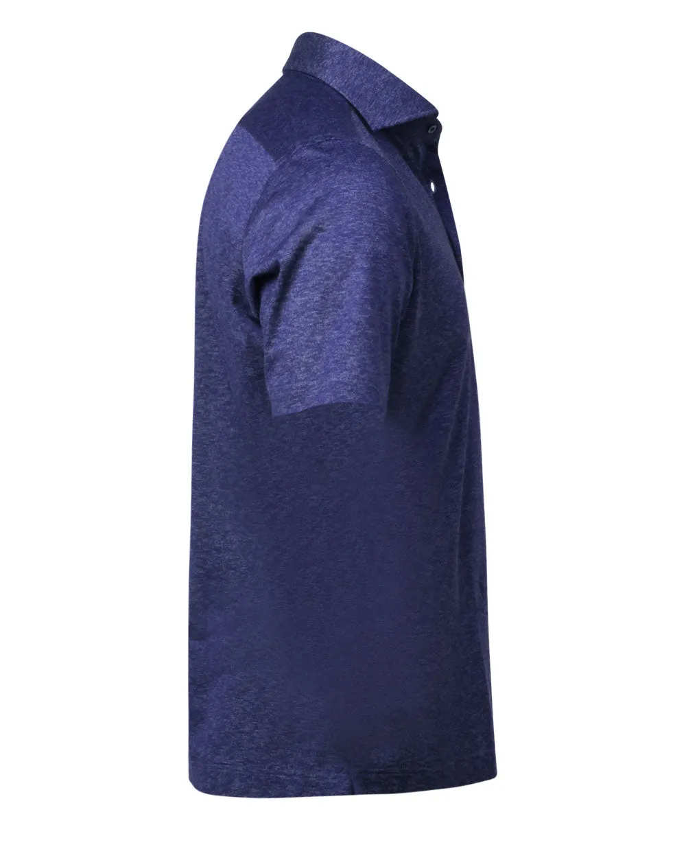 Heathered Purple Pique Polo