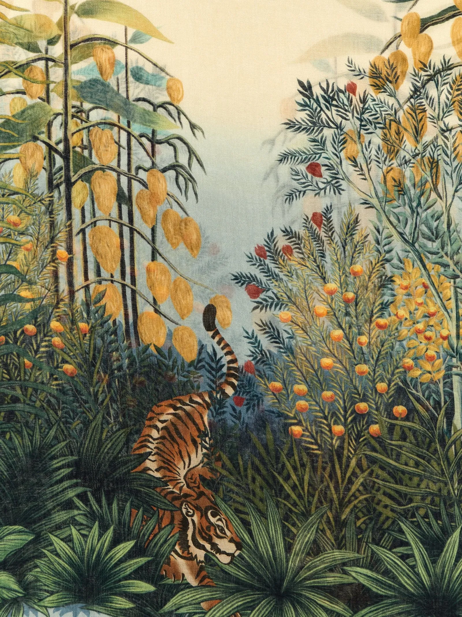 Henri Rousseau Scarves, Foulards Multicolor