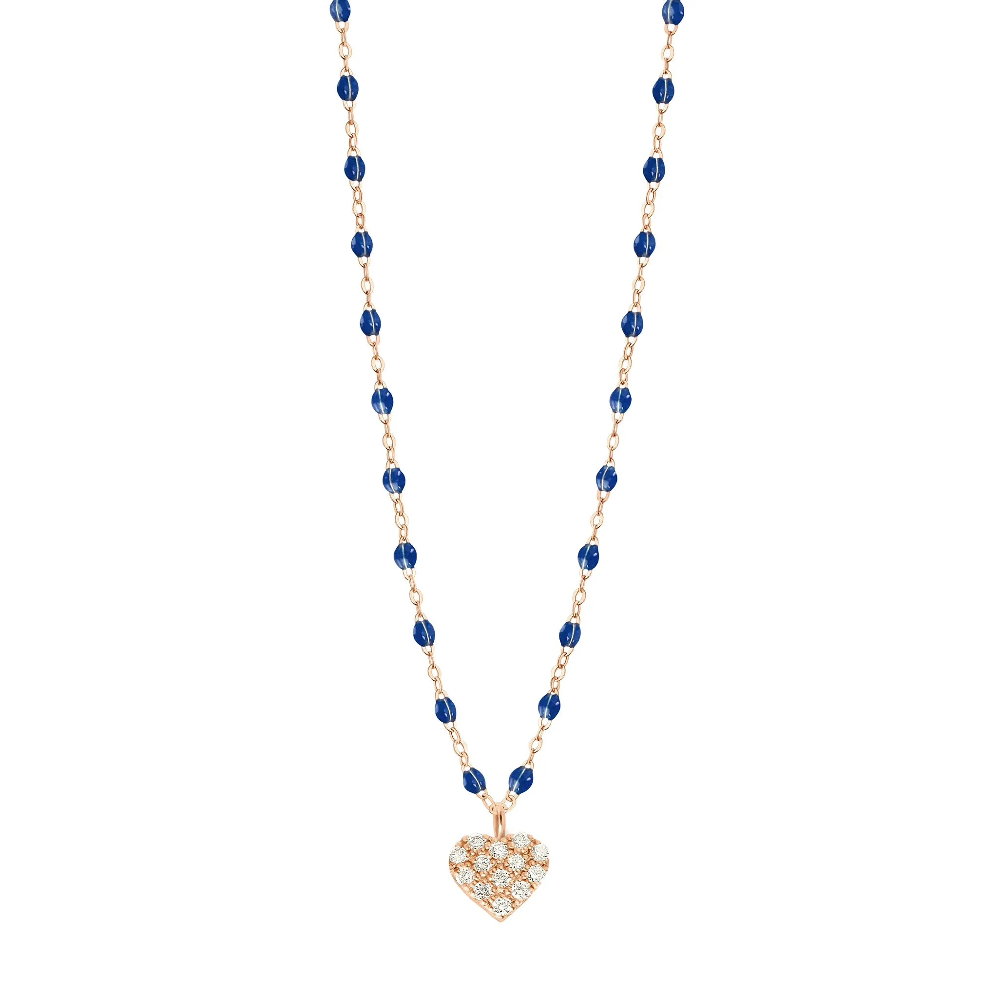 In Love Diamond Necklace, Lapis, Rose Gold, 16.5