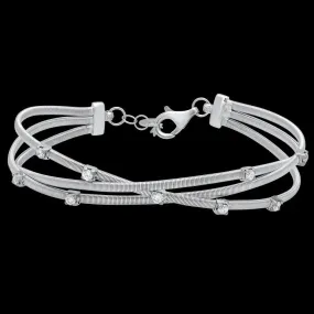 Intertwined Fate Diamond Bangle