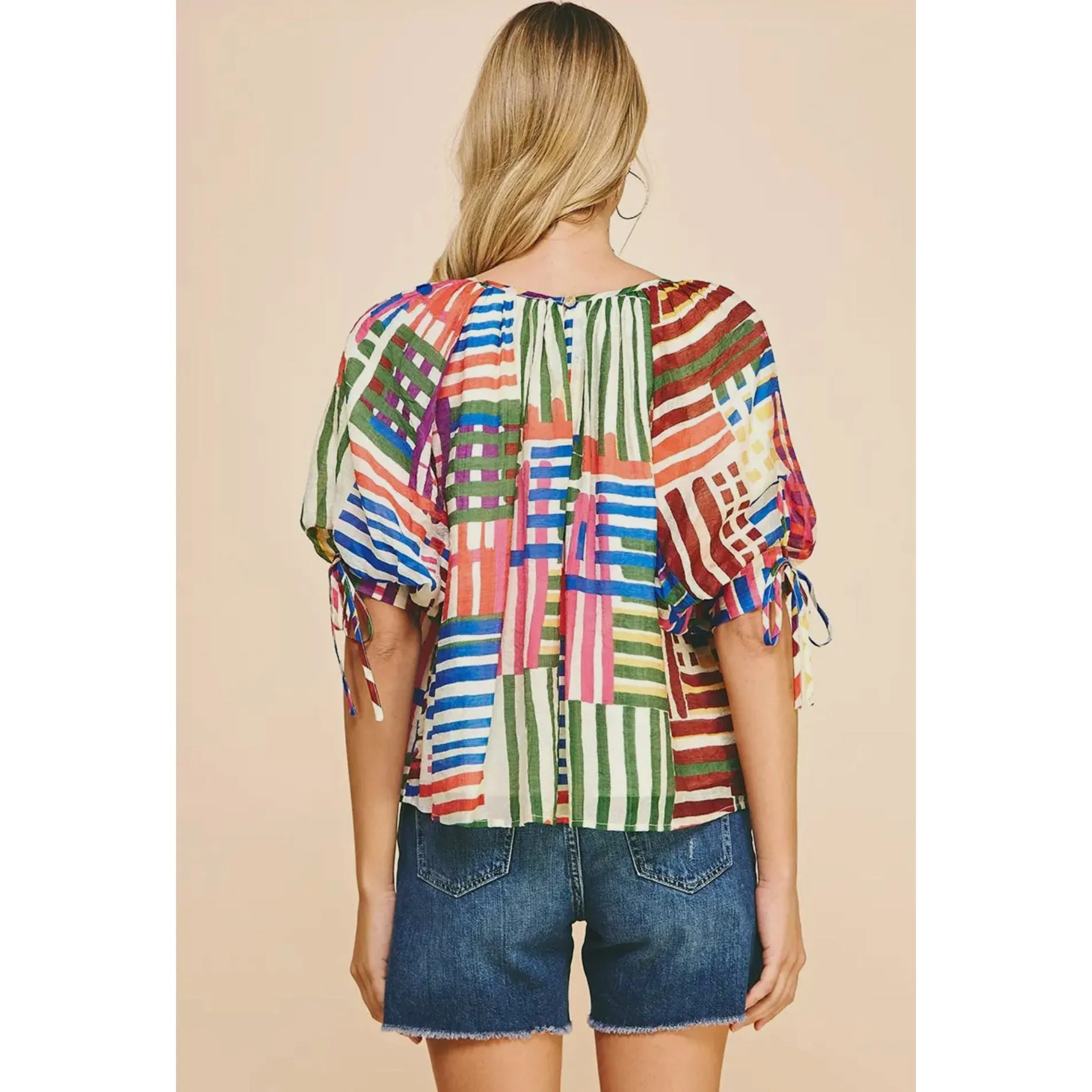 Iridessa Print Woven Top PINCH Top