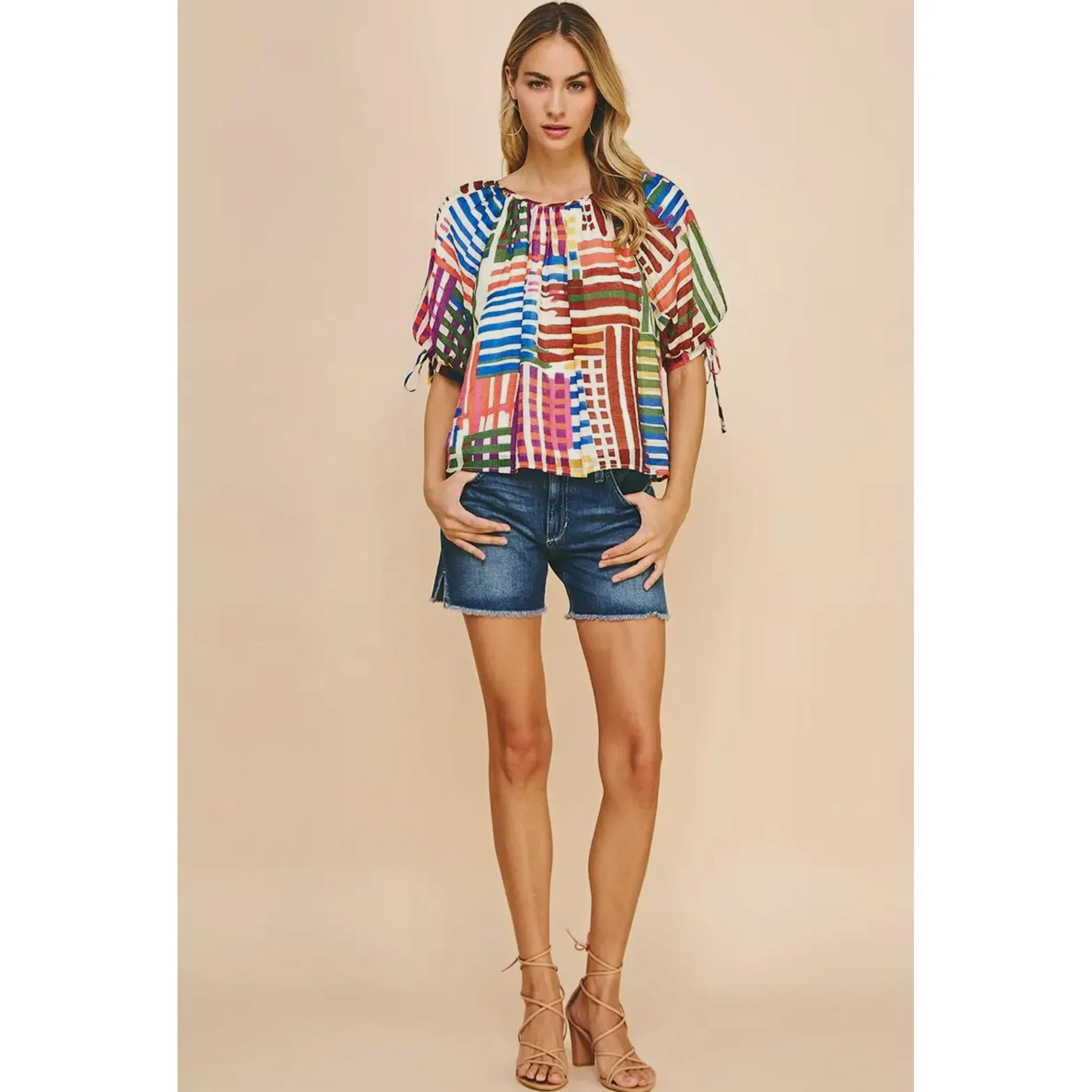 Iridessa Print Woven Top PINCH Top