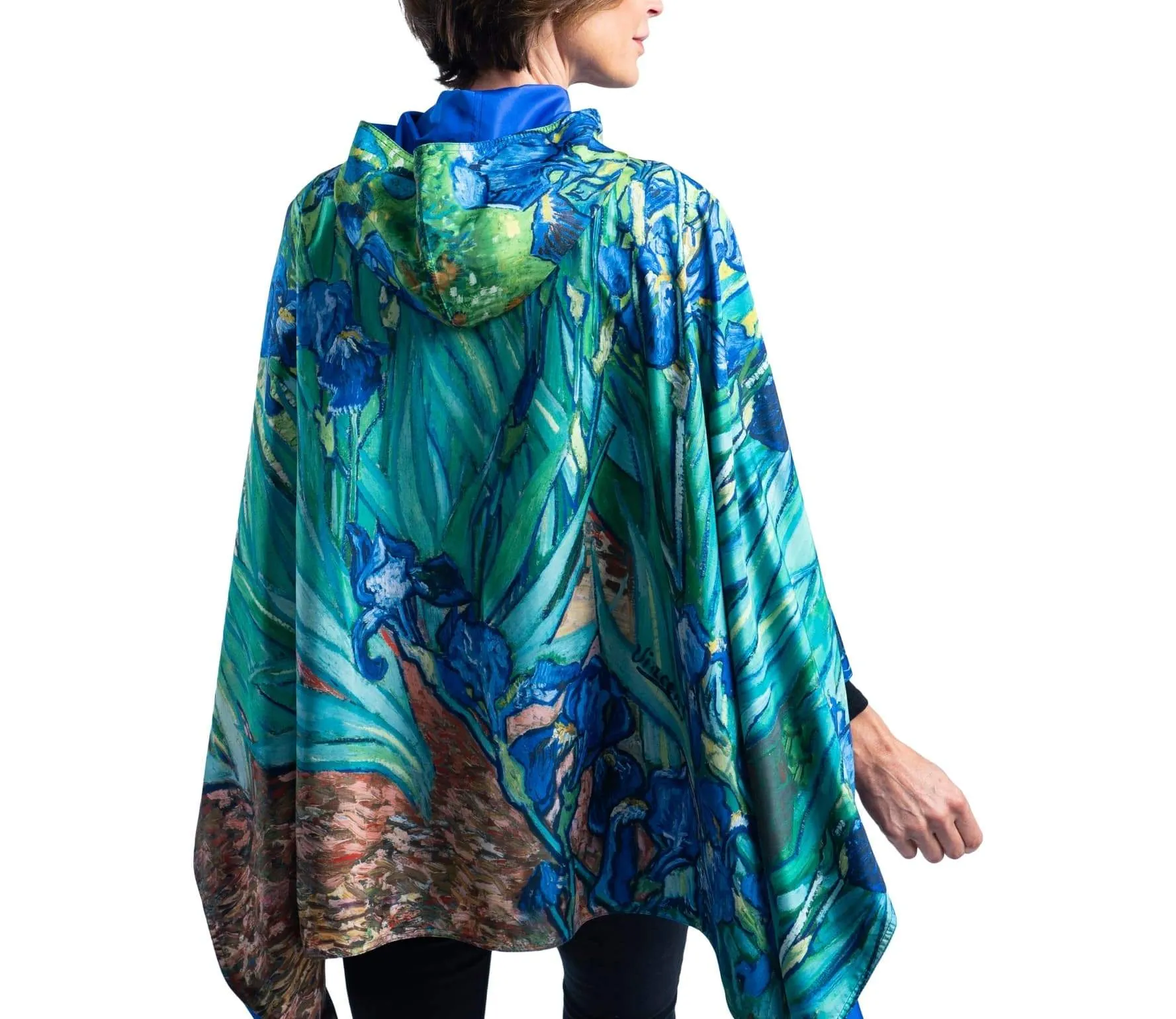 Irises Reversible Poncho