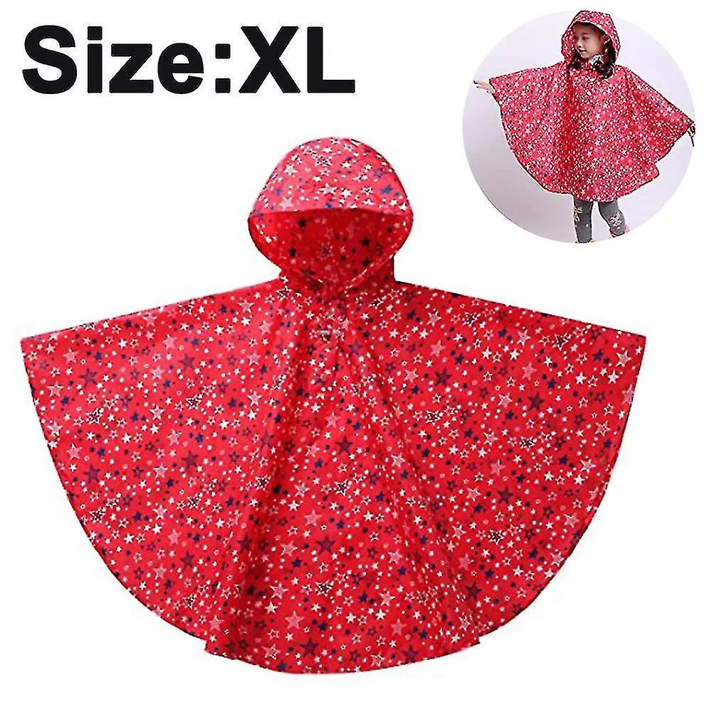 Lightweight Kids Rain Poncho Jacket Waterproof Outwear Rain Coat