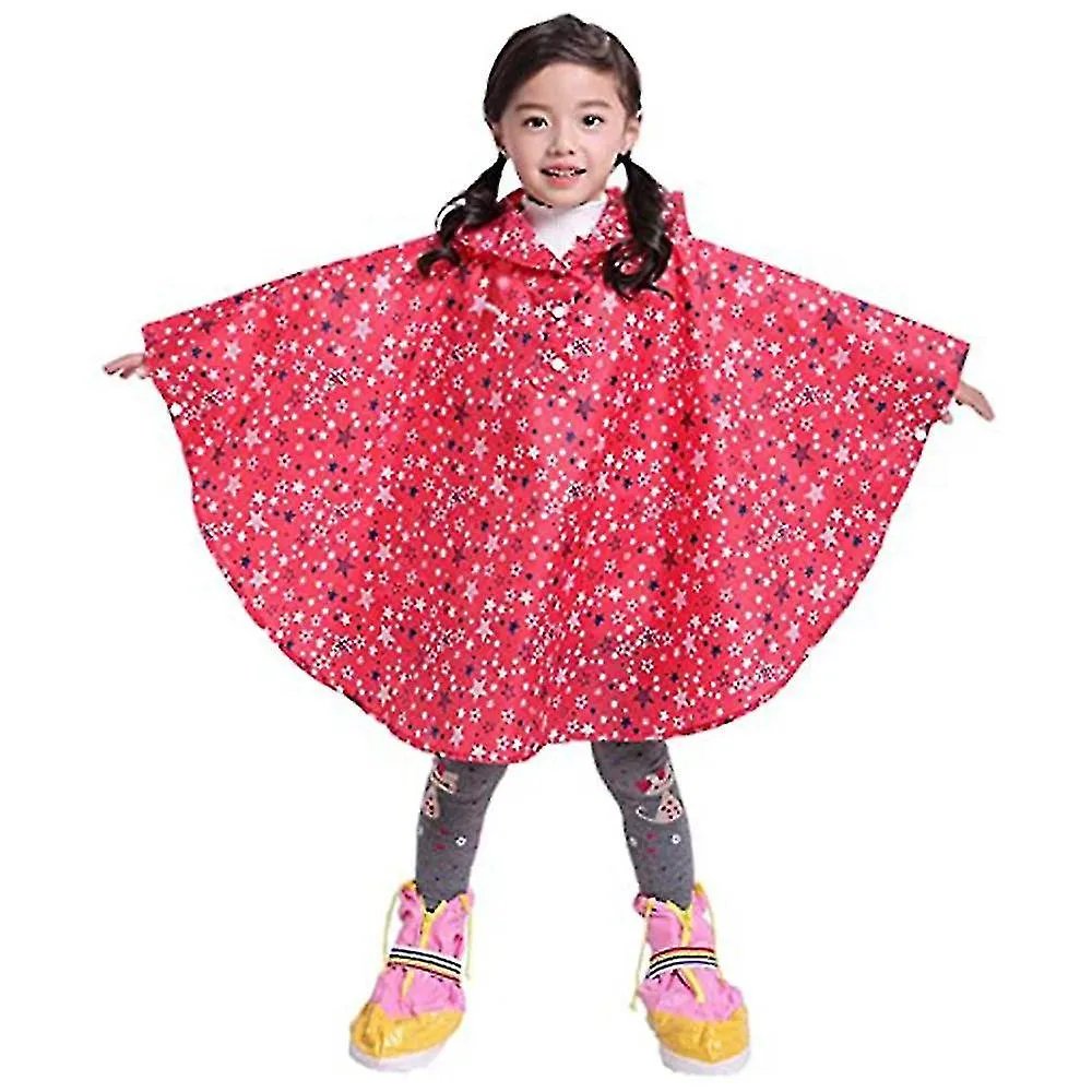 Lightweight Kids Rain Poncho Jacket Waterproof Outwear Rain Coat