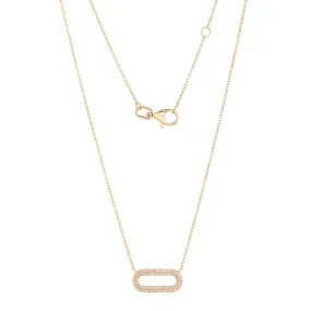 MACY OVAL DIAMOND NECKLACE