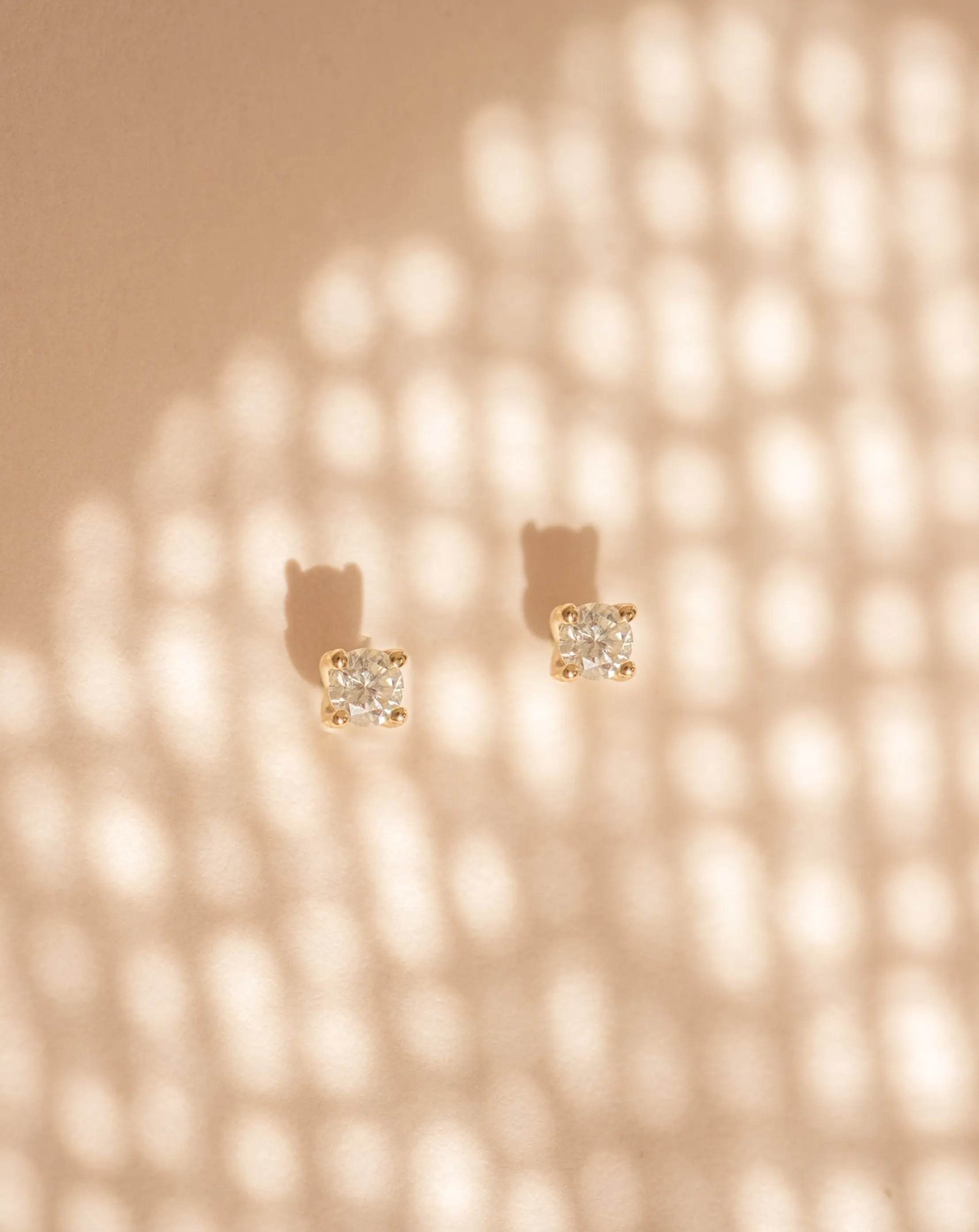 *Made To Order* 2.5mm Diamond Studs - 14k Solid Gold