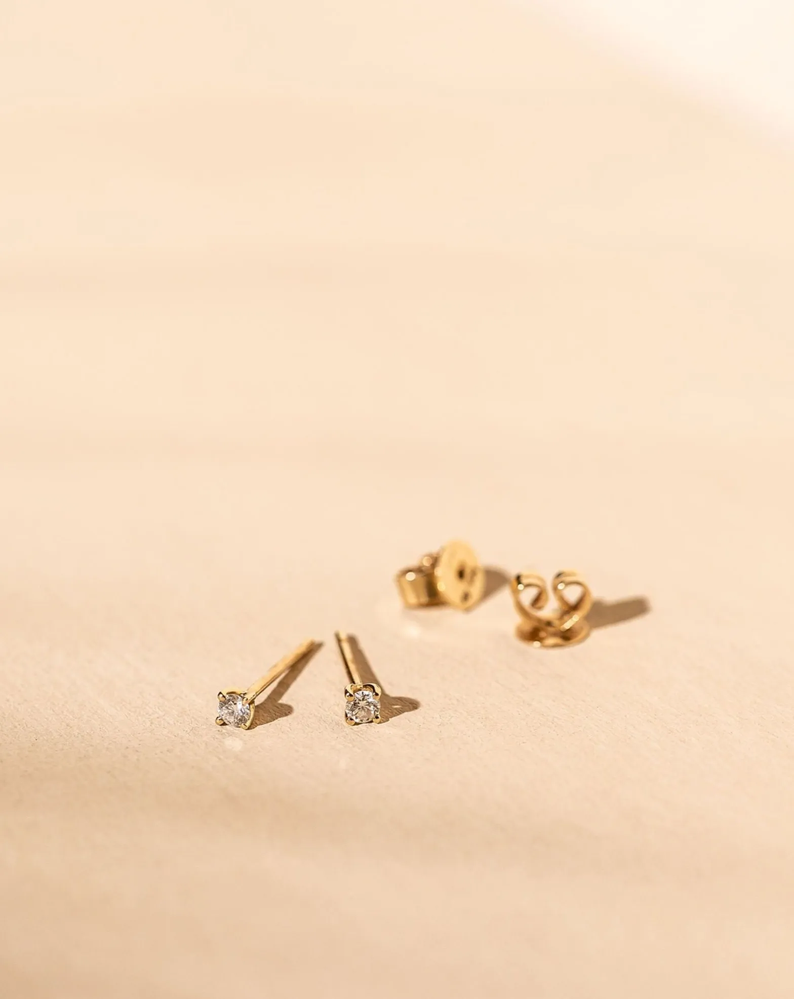 *Made To Order* 2.5mm Diamond Studs - 14k Solid Gold