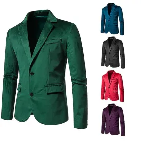 Mens Casual Blazer Jackets, Two Button Slim Fit Sports Coat