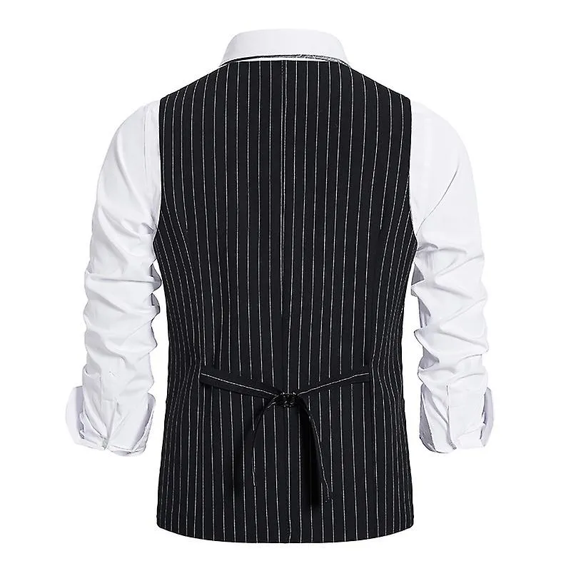 Mens Formal Suit Vest Slim Fit Formal Dress Vest Business Vest