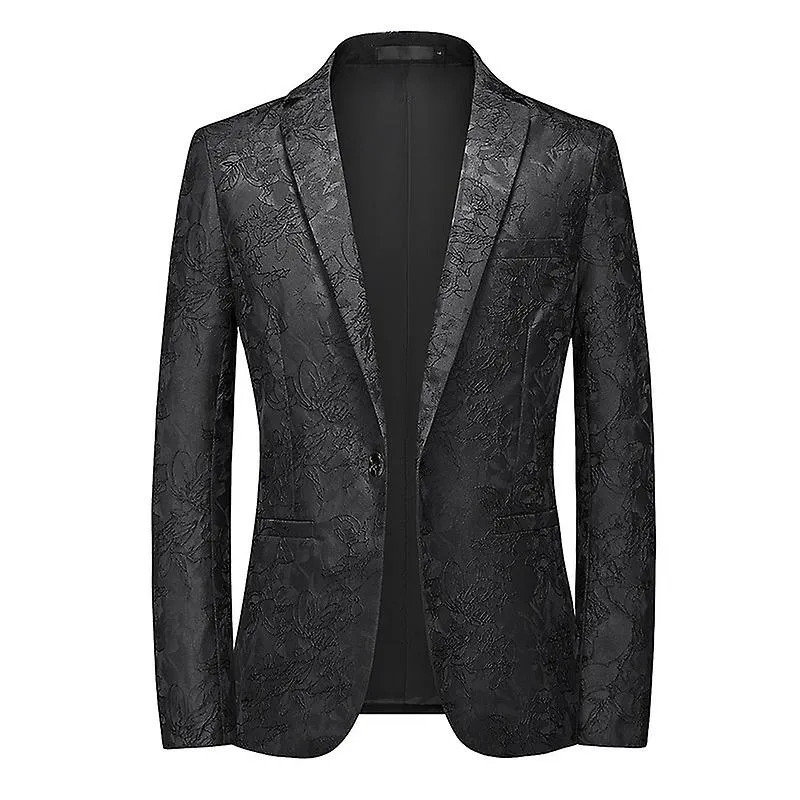 Mens Suit Jackets, Floral Suit One Button Jackets Tuxedo Blazers