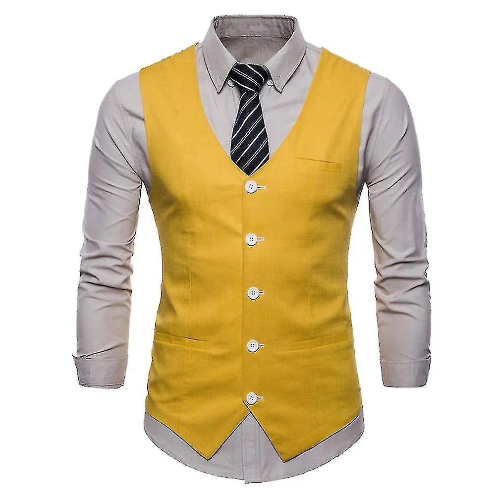 Mens Suit Vest Thin Four Seasons Casual Suit Vest 9 Colors Available