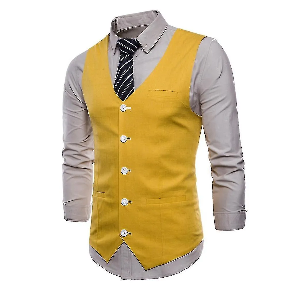 Mens Suit Vest Thin Four Seasons Casual Suit Vest 9 Colors Available