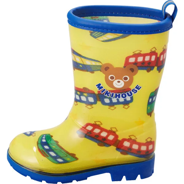 Miki House Pucci Choo-Choo Rain Boots, Yellow