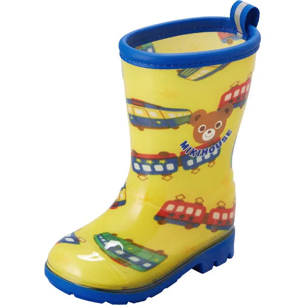 Miki House Pucci Choo-Choo Rain Boots, Yellow