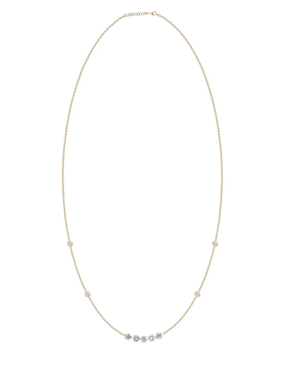 Mila Floating & Bezel Diamond Necklace