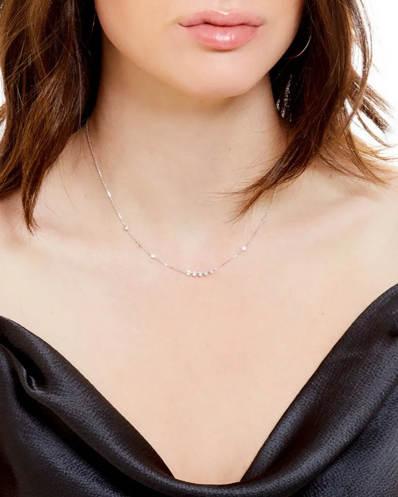 Mila Floating & Bezel Diamond Necklace