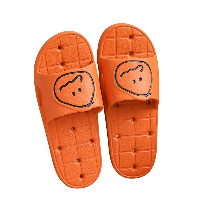 MonagustA Bathroom Slippers - Soft Non-slip Sandals with Water Holes, Perfect Couple Gift! Comfortable and Lightweight EVA Cushi