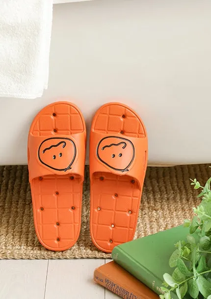 MonagustA Bathroom Slippers - Soft Non-slip Sandals with Water Holes, Perfect Couple Gift! Comfortable and Lightweight EVA Cushi