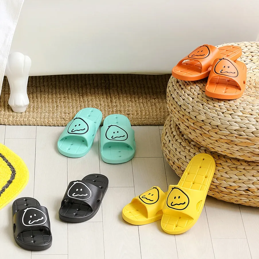 MonagustA Bathroom Slippers - Soft Non-slip Sandals with Water Holes, Perfect Couple Gift! Comfortable and Lightweight EVA Cushi