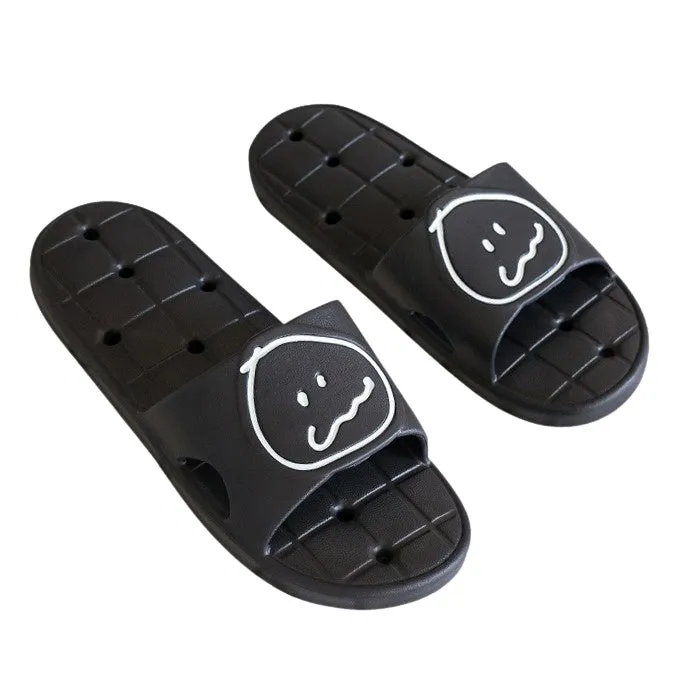 MonagustA Bathroom Slippers - Soft Non-slip Sandals with Water Holes, Perfect Couple Gift! Comfortable and Lightweight EVA Cushi