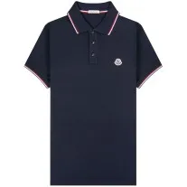 Moncler 'Classic' Logo Polo Navy