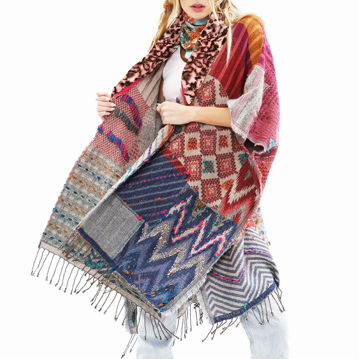 Noble Blance Poncho