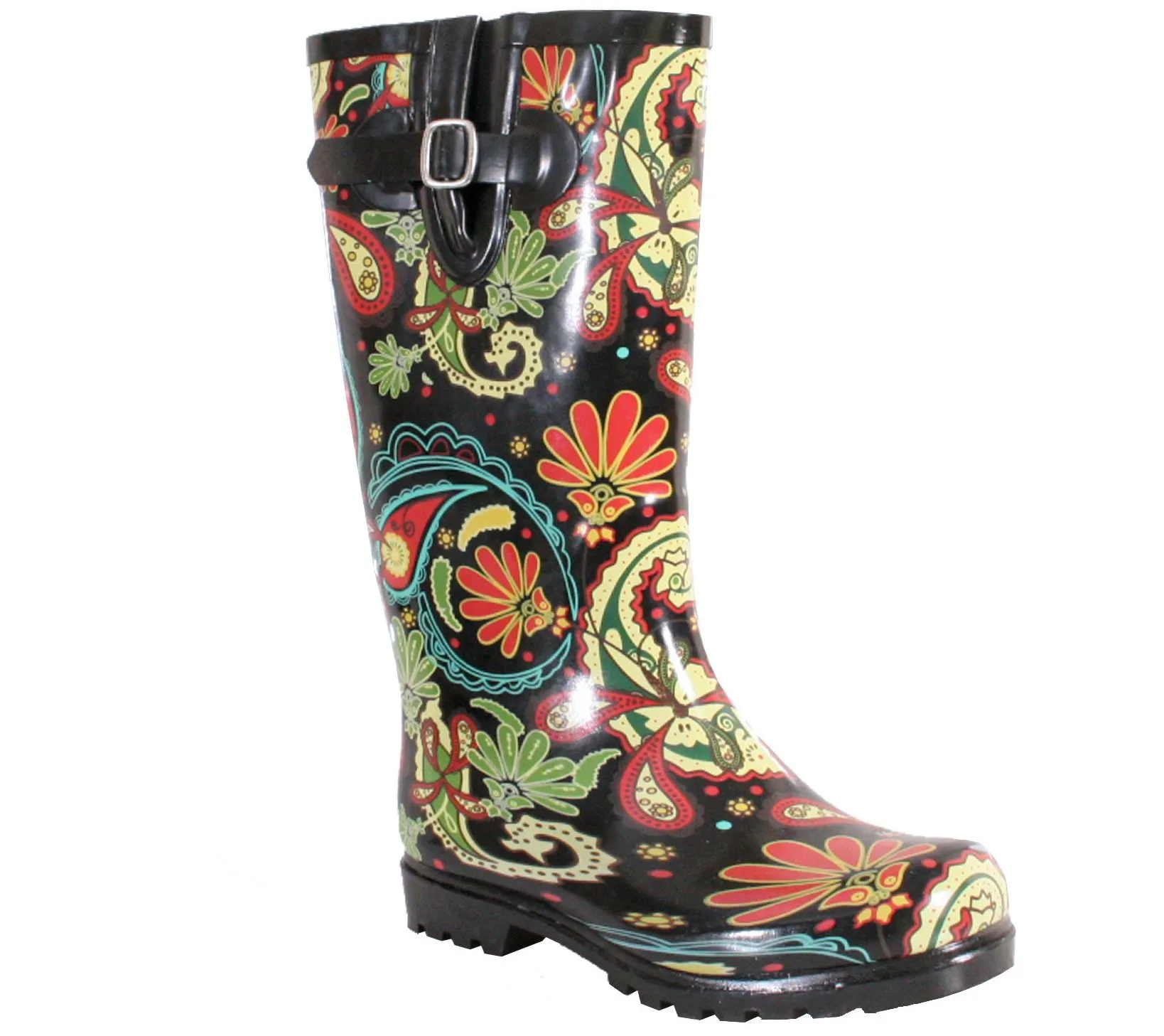 Nomad Rubber Rain Boots - Puddles Paisley