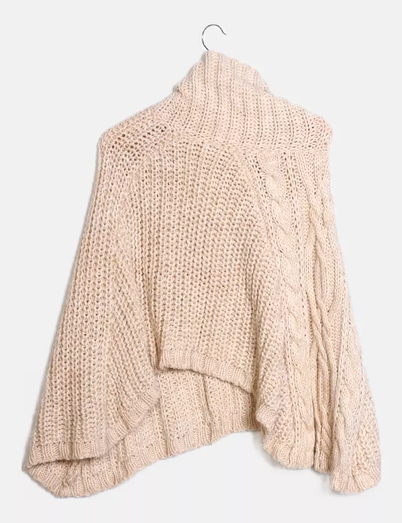 NoName Poncho beige punto