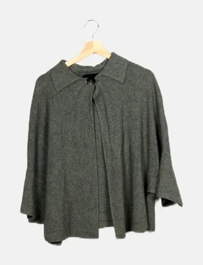 NoName Poncho de punto verde