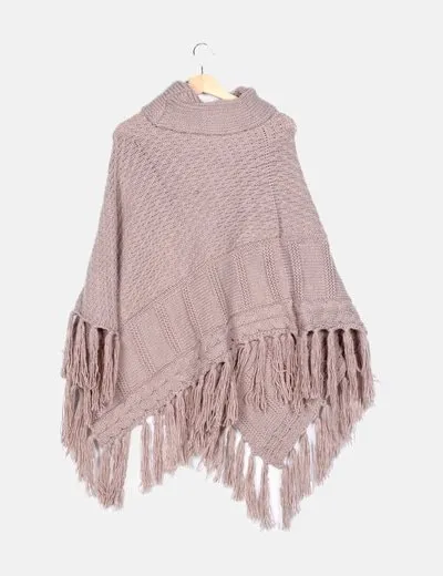 NoName Poncho gris básico