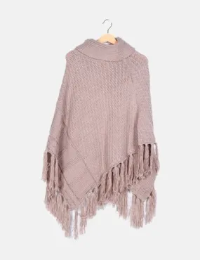 NoName Poncho gris básico