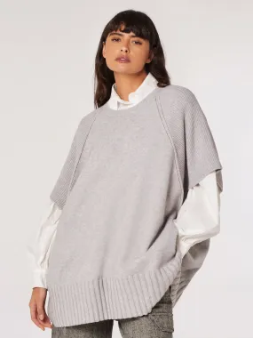 Oversized Poncho Jumper | Apricot Clothing