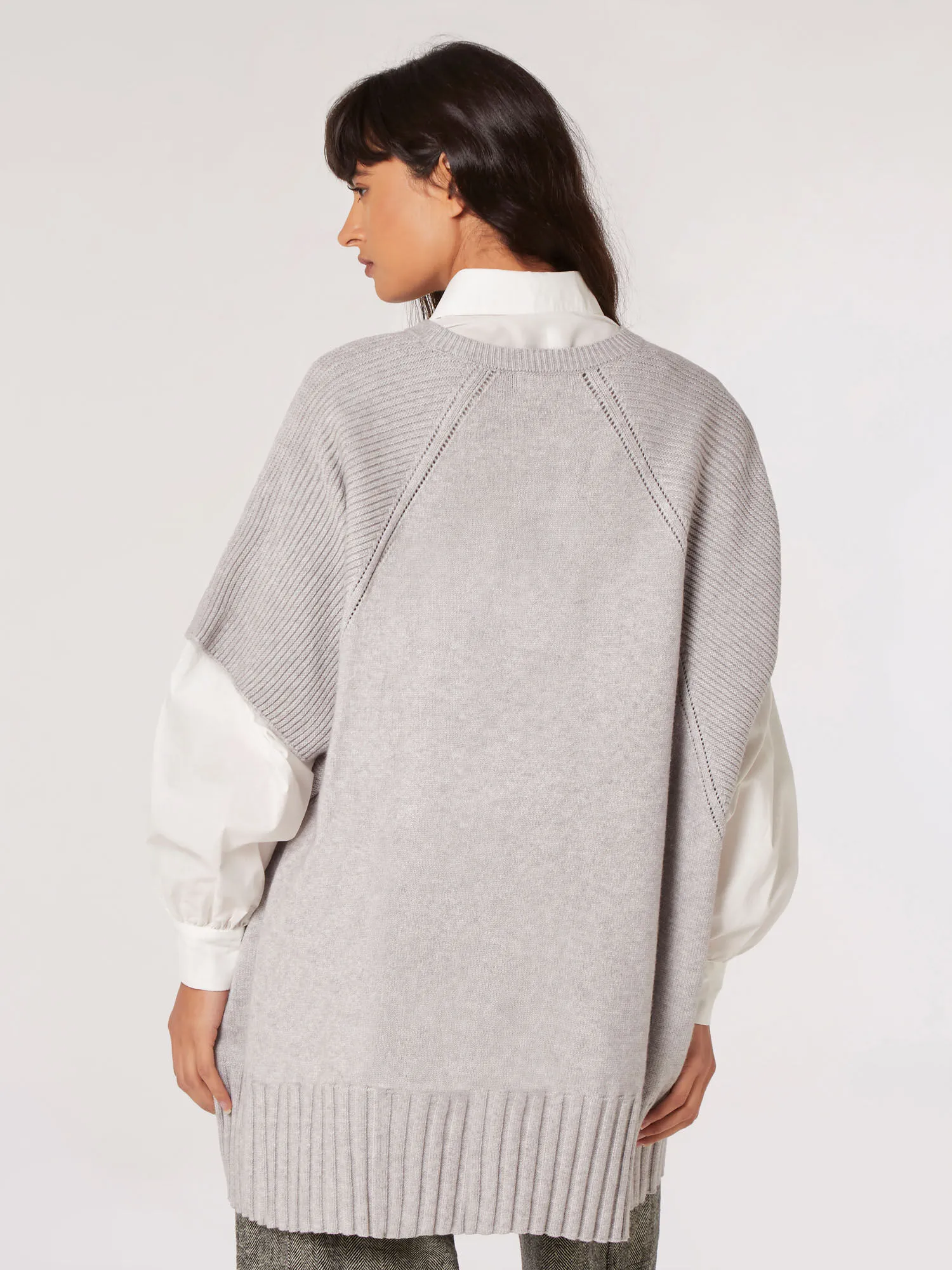 Oversized Poncho Jumper | Apricot Clothing