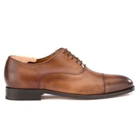 Patina Cognac Men's Oxford shoes - Leather outsole - WINFORD