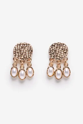 Pearl texture earrings