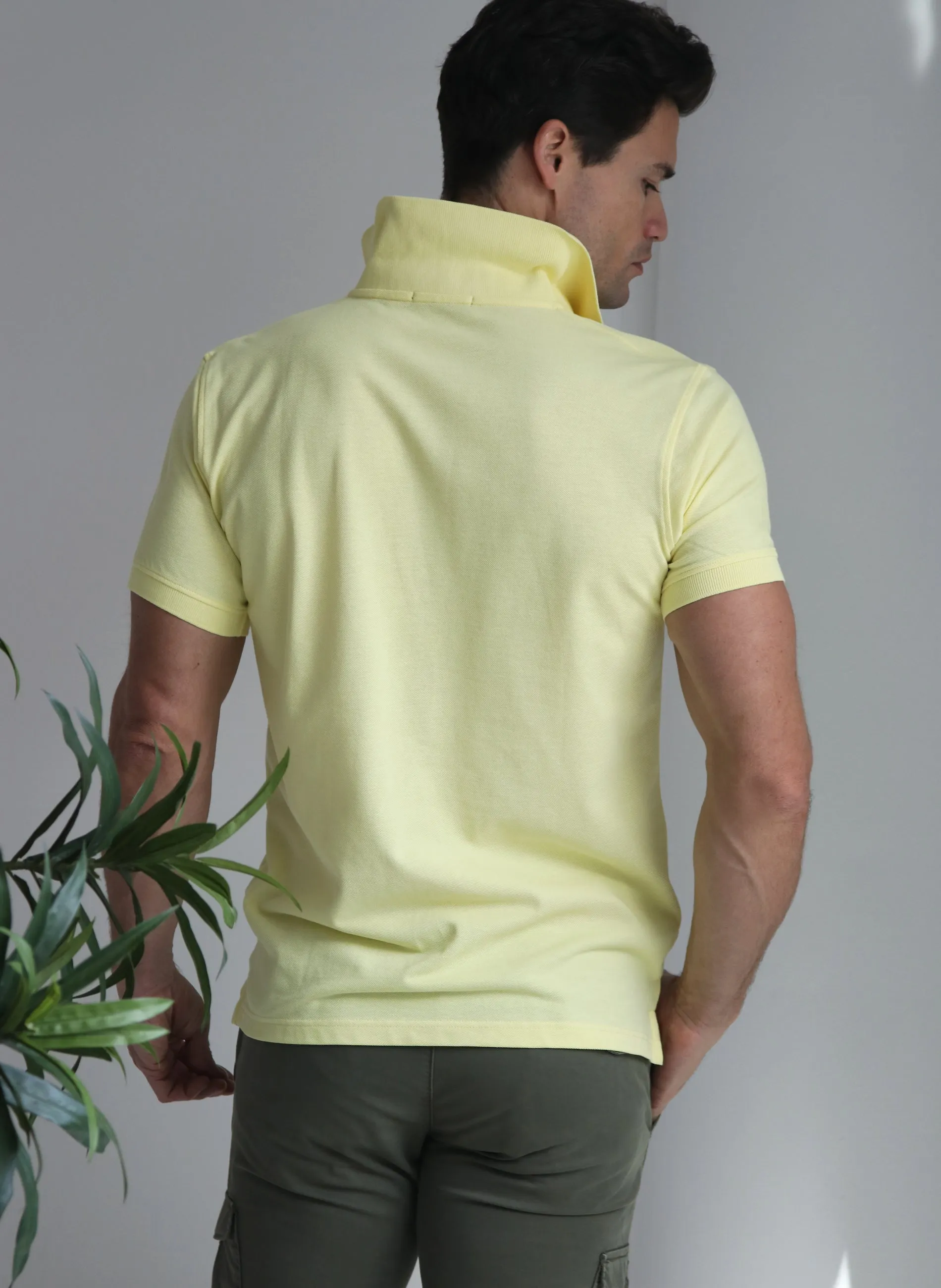 Polo Hombre Classic Amarillo Claro