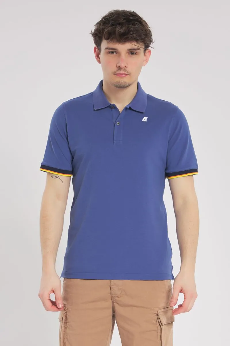 Polo Uomo Blu Cobalto