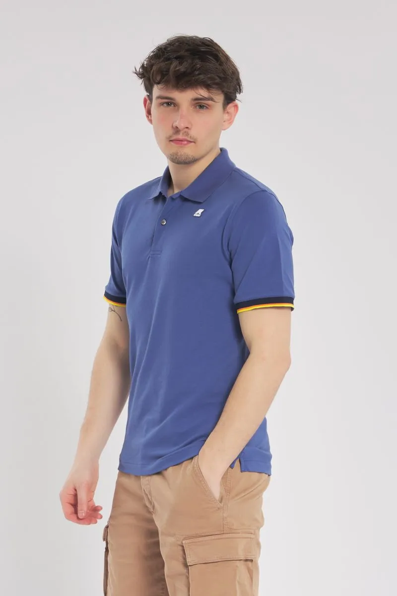 Polo Uomo Blu Cobalto