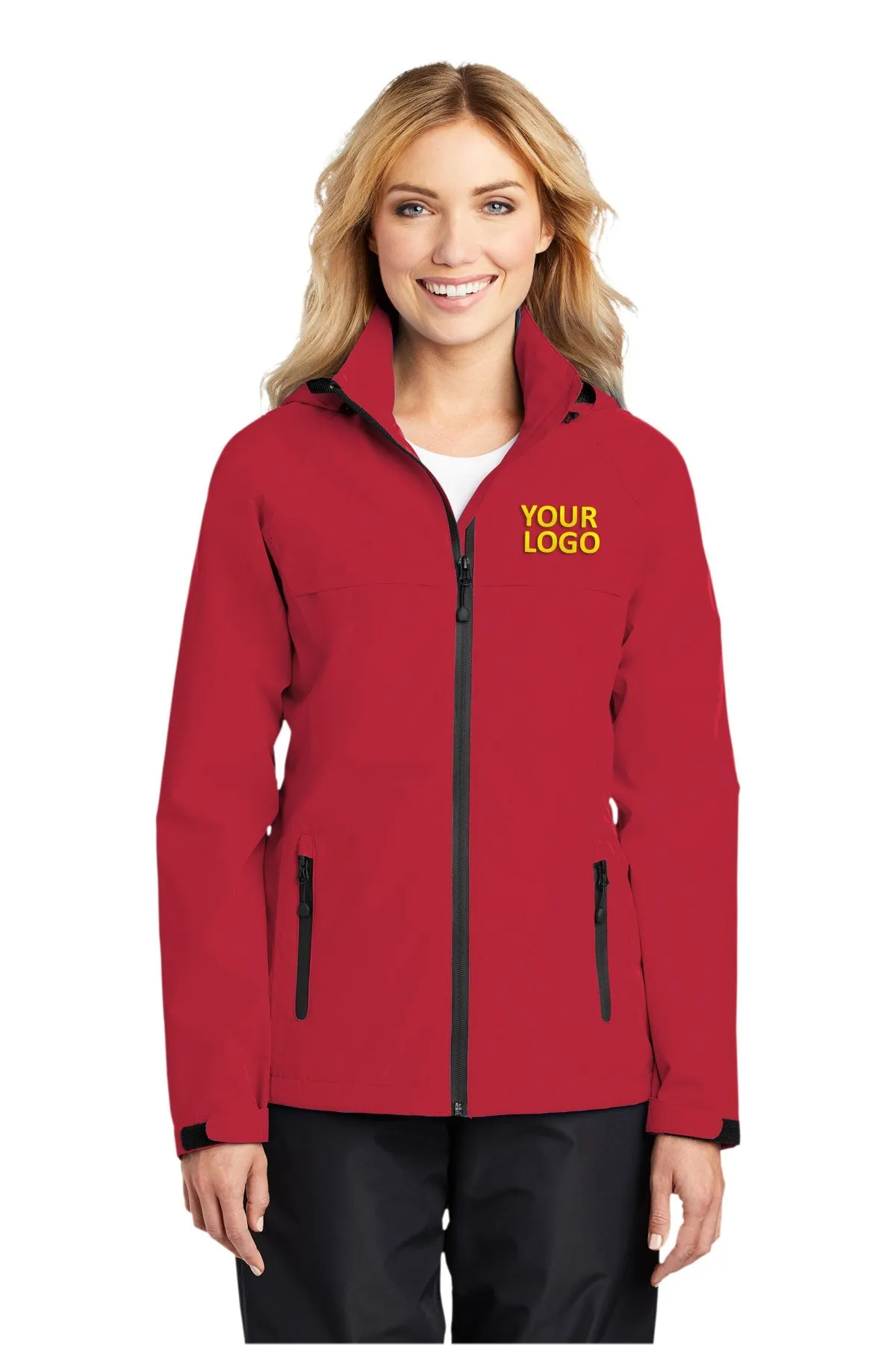 Port Authority Ladies Torrent Customized Waterproof Jackets, Engine Red