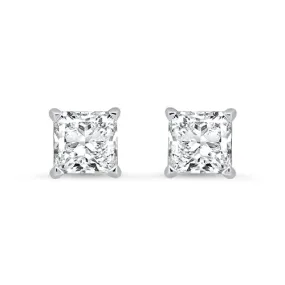 Princess Cut Diamond Studs