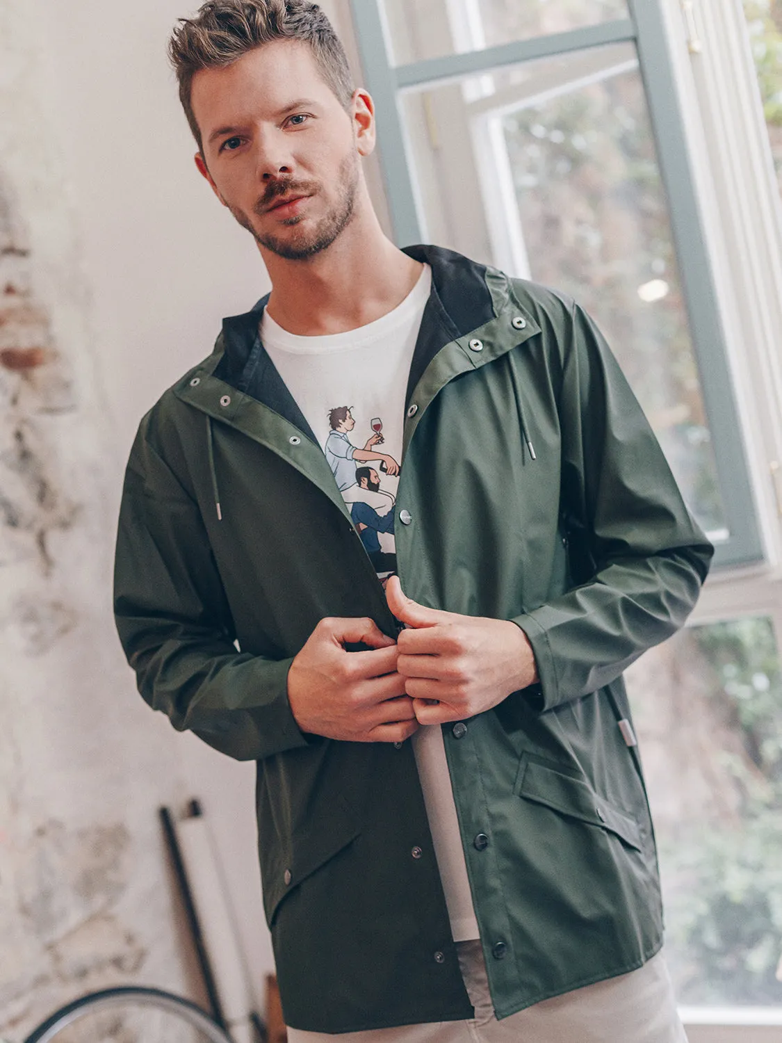 RAIN JACKET GREEN