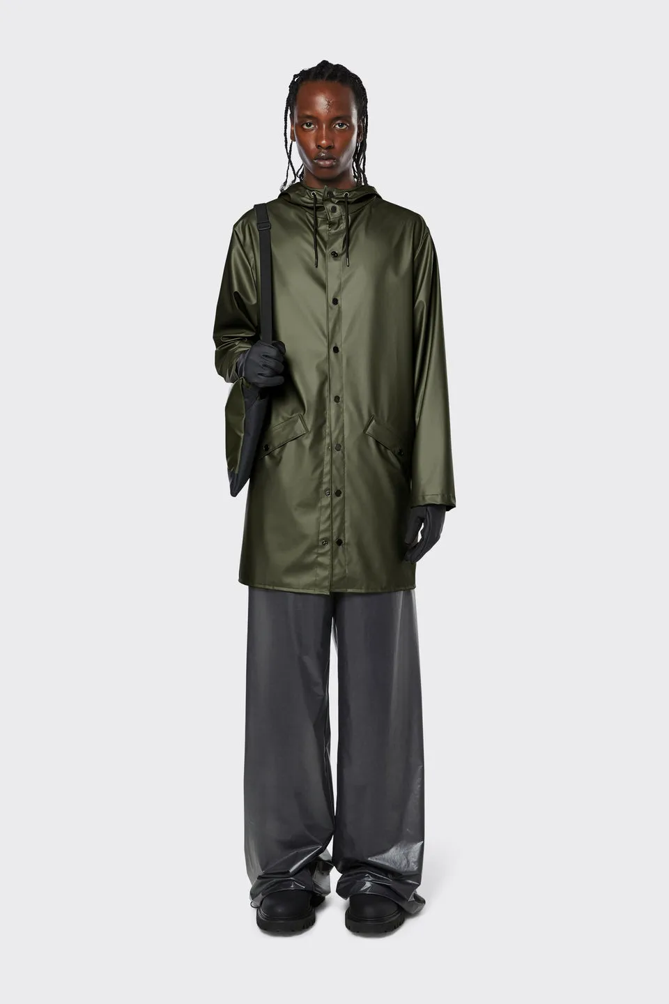 RAIN LONG JACKET EVERGREEN