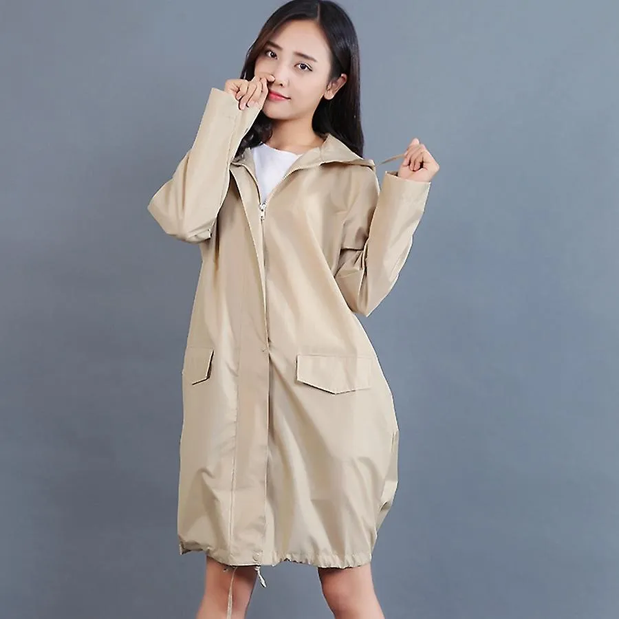 Raincoat Ladies Rain Coat Breathable Ladies Rain Cover Long Raincoats Portable Water-Repellent Rain