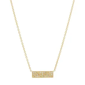 Rectangle Diamond Necklace