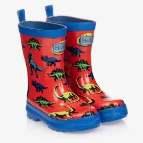 Red Dinos Rain Boots