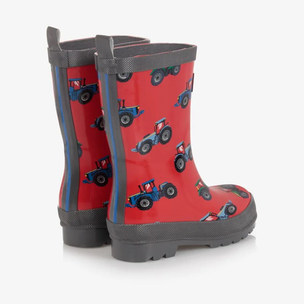 Red Tractor Rain Boots