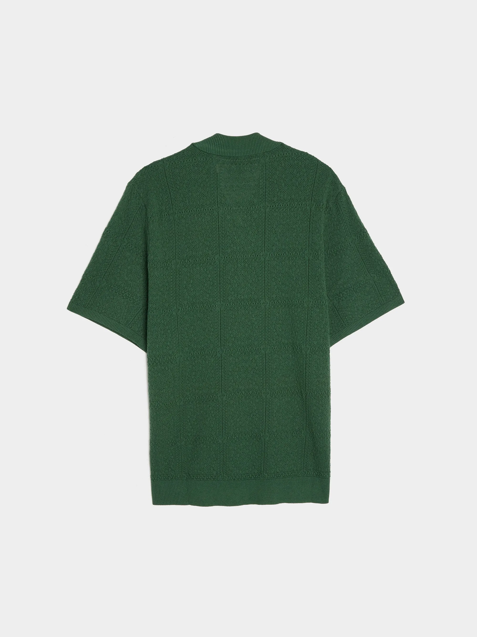 Resort Crochet Polo, Green